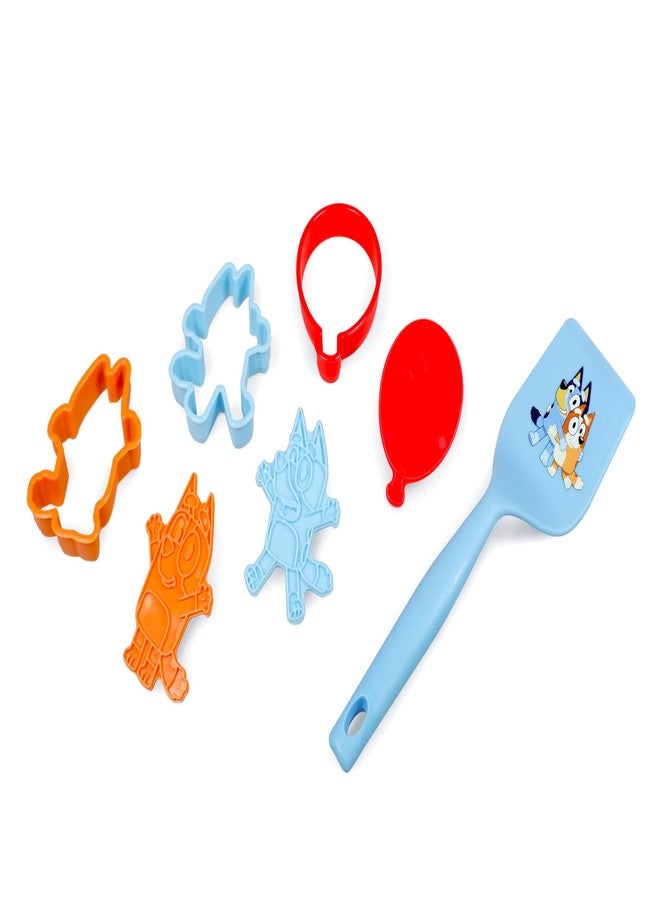 Handstand Kitchen Bluey Cookie Baking Set with Three Bluey Themed Cookie Stamp Cutters and Nylon Cookie Spatula - Image 3